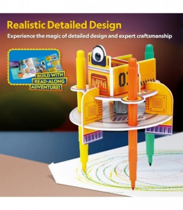 Puzzle 3D S.T.E.M. - Robot Desenator, 13 Piese
