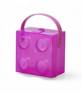 Cutie LEGO 2x2 - violet transparent