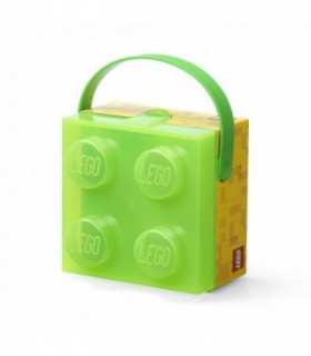 Cutie LEGO 2x2 - verde transparent