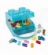 Cutie LEGO 2x2 - albastru transparent