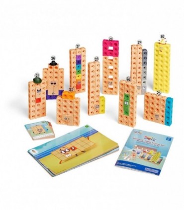 MathLink®Cubes Numberblocks in engleza Set de activitati de la 21 - 30