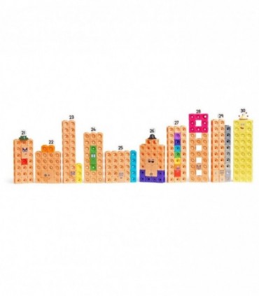 MathLink®Cubes Numberblocks in engleza Set de activitati de la 21 - 30