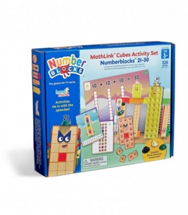 MathLink®Cubes Numberblocks in engleza Set de activitati de la 21 - 30