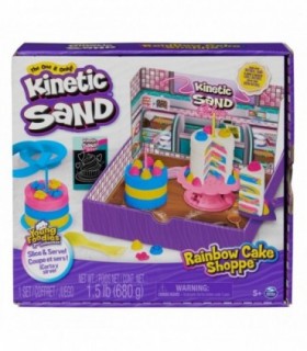 Kinetic Sand Set Nisip Cofetaria Curcubeu