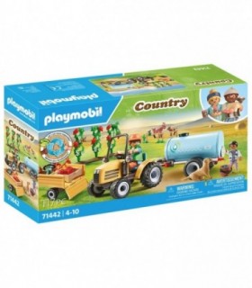 Tractor Cu Remorca Si Cisterna De Apa