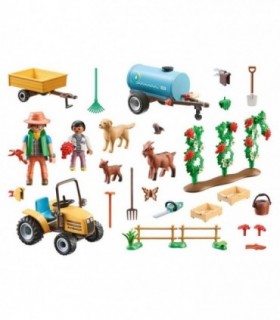 Tractor Cu Remorca Si Cisterna De Apa