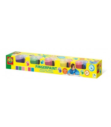 Set Acuarele de Pictat cu Degetul 6 Culori