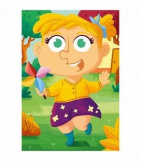 Puzzle Mix&Match Haine Colorate, 3X24 Piese