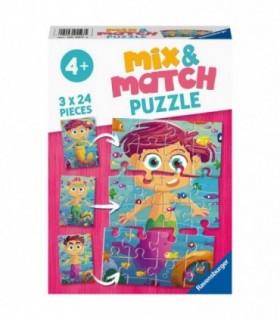 Puzzle Mix&Match Sirene Si Monstri, 3X24 Piese