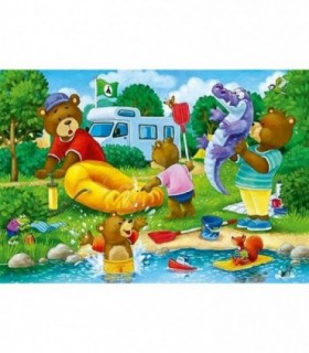 Puzzle Ursi In Camping, 2X24 Piese
