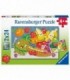 Puzzle Fructe, 2X24 Piese