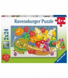 Puzzle Fructe, 2X24 Piese