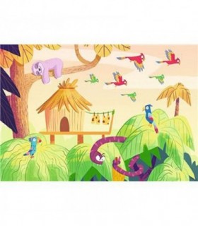 Puzzle Si Joc Expeditie In Jungla, 2X24 Piese