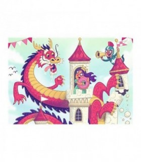 Puzzle Si Joc Dragon, 2X24 Piese
