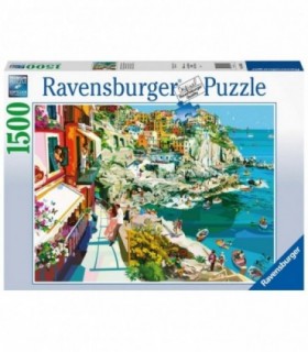 Puzzle Romantism In Cinque Terre, 1500 Piese