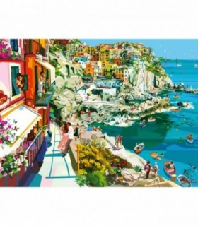 Puzzle Romantism In Cinque Terre, 1500 Piese