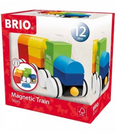 Brio - Tren Magnetic Cu Roti Albe