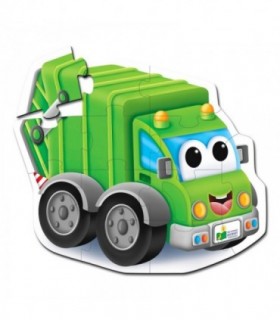Primul Meu Puzzle De Podea - Camion De Reciclat