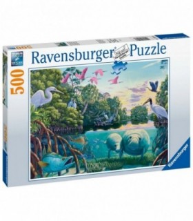 Puzzle Lamantini, 500 Piese