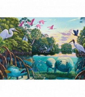 Puzzle Lamantini, 500 Piese
