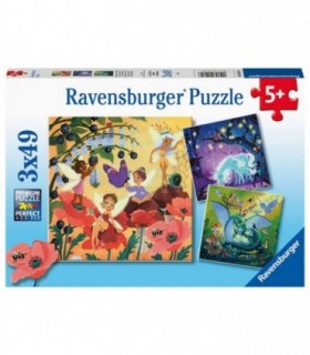Puzzle Personaje Magice, 3X49 Piese