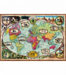 Puzzle Harta Lumii, 1000 Piese