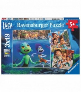 Puzzle Disney Pixar Luca, 3x49 Piese