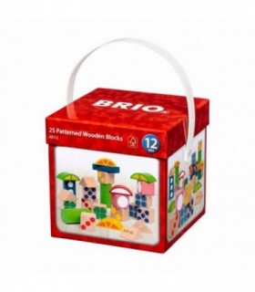 Set Blocuri Din Lemn Cu Modele Colorate