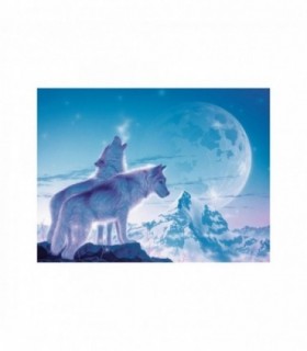 Puzzle Lupi La Apus, 1500 Piese