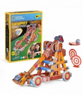 Puzzle 3D Catapulta, 84 Piese Cu Brosura In Romana