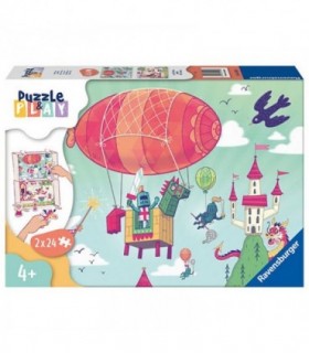 Puzzle Si Joc Petrecere Regala, 2X24 Piese