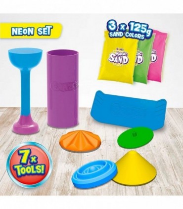 Nisip Kinetic - Set Joaca Neon