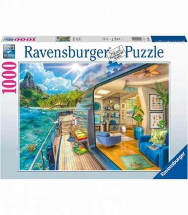 Puzzle Vapor Pe Insula Tropicala, 1000 Piese