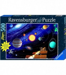 Puzzle Sistemul Solar, 500 Piese Starline, Lumineaza In Intuneric