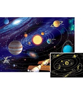 Puzzle Sistemul Solar, 500 Piese Starline, Lumineaza In Intuneric