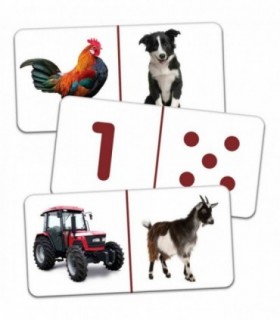 Puzzle Domino Animale De La Ferma