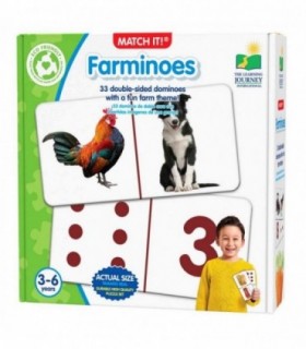 Puzzle Domino Animale De La Ferma