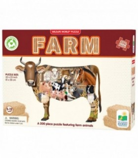 Puzzle Animale De La Ferma 200 Piese