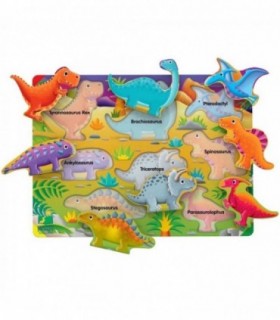 Puzzle Sa Invatam Dinozaurii