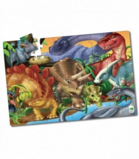 Puzzle Mare De Podea - Dinozauri