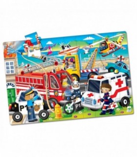 Puzzle Mare De Podea - Echipele De Salvare