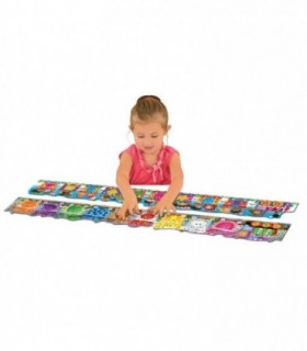 Set 2 Puzzle-Uri Trenul Urias Cu Culori Si Forme