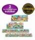 Set 2 Puzzle-Uri Trenul Urias Cu Numere Si Litere - Eng