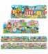 Set 2 Puzzle-Uri Trenul Urias Cu Numere Si Litere - Eng