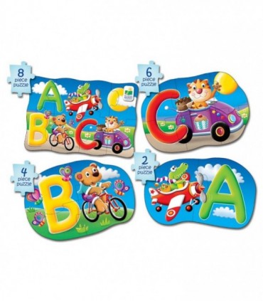 Set Primele Mele 4 Puzzle-Uri Abc - Eng