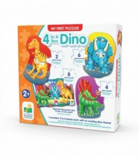Set Primele Mele 4 Puzzle-Uri Dinozauri
