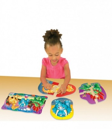 Set Primele Mele 4 Puzzle-Uri Dinozauri