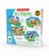 Set Primele Mele 4 Puzzle-Uri Ferma