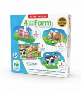 Set Primele Mele 4 Puzzle-Uri Ferma
