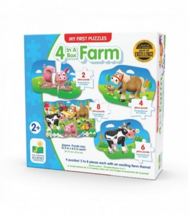 Set Primele Mele 4 Puzzle-Uri Ferma